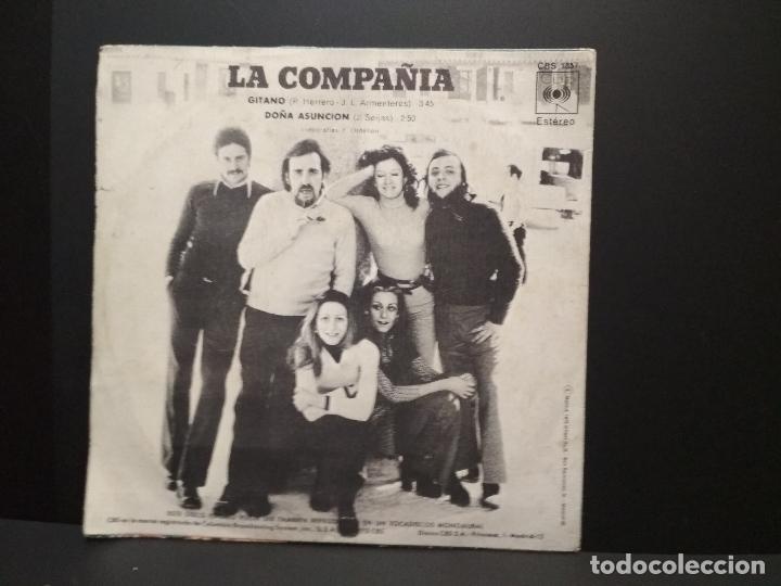 Discos de vinilo: La Compa&ntilde;&iacute;a - Gitano / Do&ntilde;a Asunci&oacute;n - Single 1973 pepeto - Foto 2