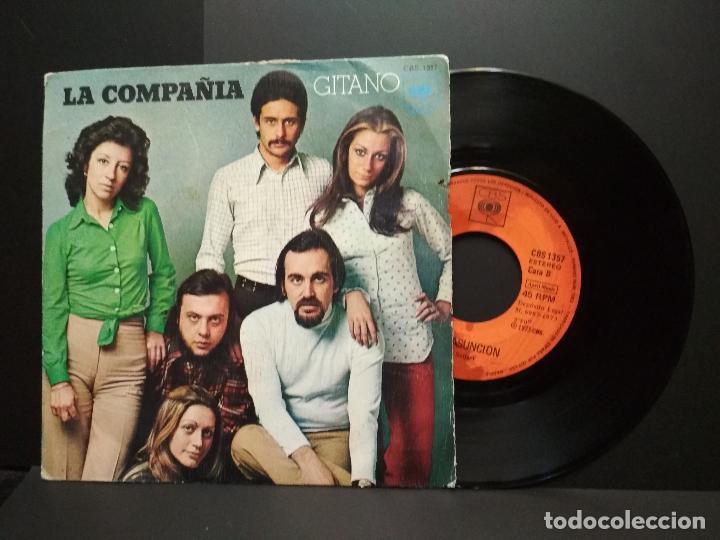 Discos de vinilo: La Compa&ntilde;&iacute;a - Gitano / Do&ntilde;a Asunci&oacute;n - Single 1973 pepeto - Foto 1