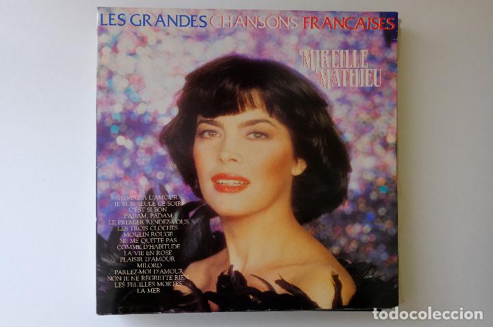 Discos de vinilo: LES GRANDES CHANSONS FRANCAISES. MIREILLE MATHIEU - Foto 1