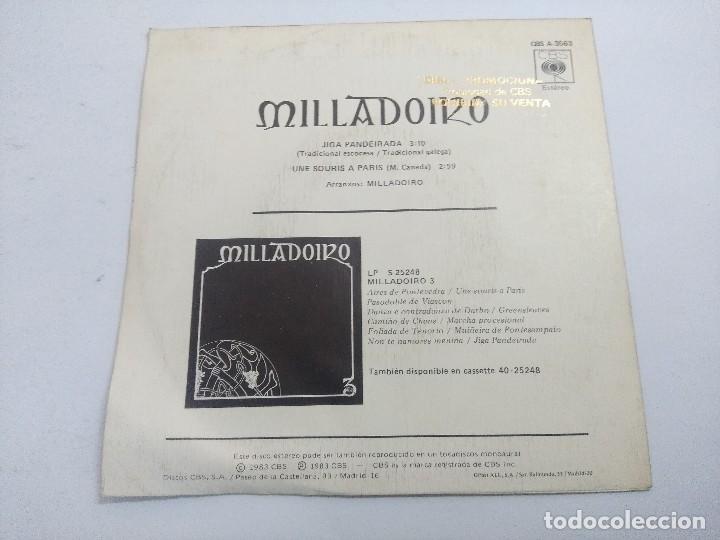 Discos de vinilo: MILLADOIRO/JIGA PANDEIRADA/SINGLE. - Foto 3