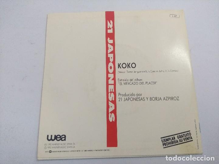 Discos de vinilo: 21 JAPONESAS/KOKO/SINGLE PROMOCIONAL. - Foto 3