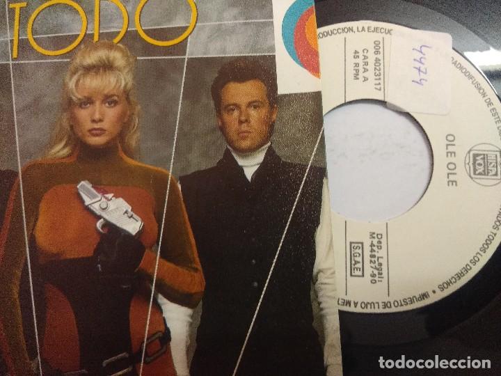 Discos de vinilo: OLE OLE/TE DARE TODO/SINGLE. - Foto 2