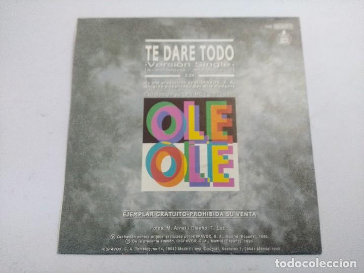 Discos de vinilo: OLE OLE/TE DARE TODO/SINGLE. - Foto 3