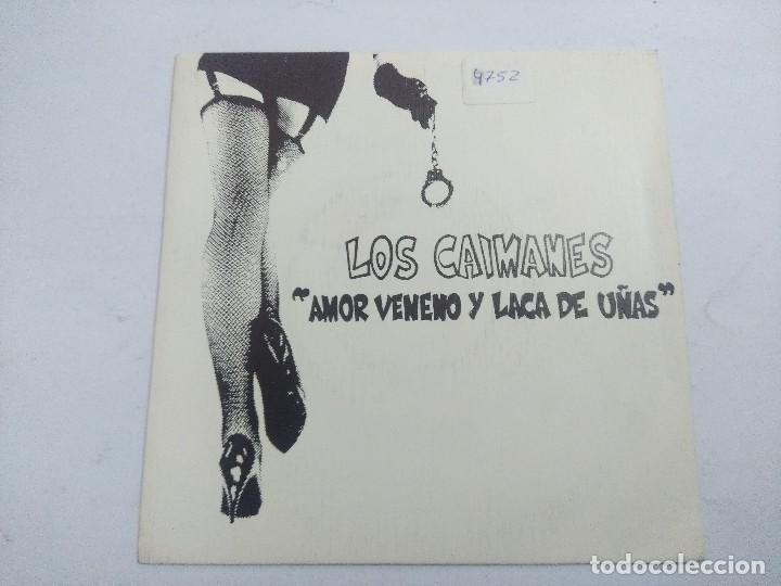 Discos de vinilo: LOS CAIMANES/AMOR VENENO Y LACA DE U&Ntilde;AS/SINGLE. - Foto 1