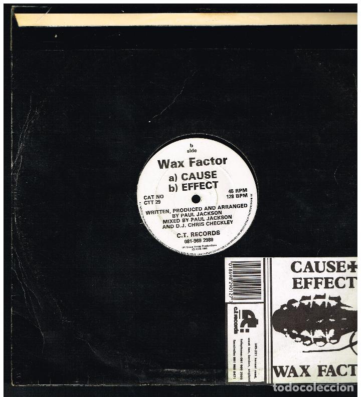 Discos de vinilo: WAS FACTOR - CAUSE / EFFECT - MAXI SINGLE 1991 - ED. UK - Foto 1