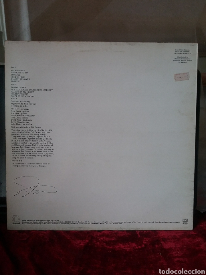 Discos de vinilo: PRETTY THINGS 1984 Line Records - Foto 2