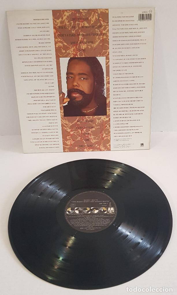 Discos de vinilo: BARRY WHITE / THE RIGHT HIGHT - Foto 2