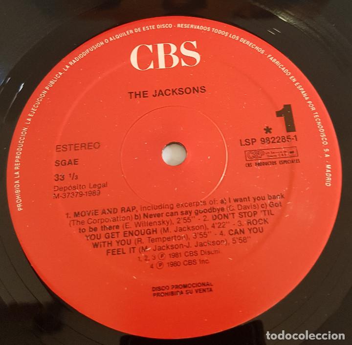 Discos de vinilo: THE JACKSONS / MOVIE AND RAP - Foto 3