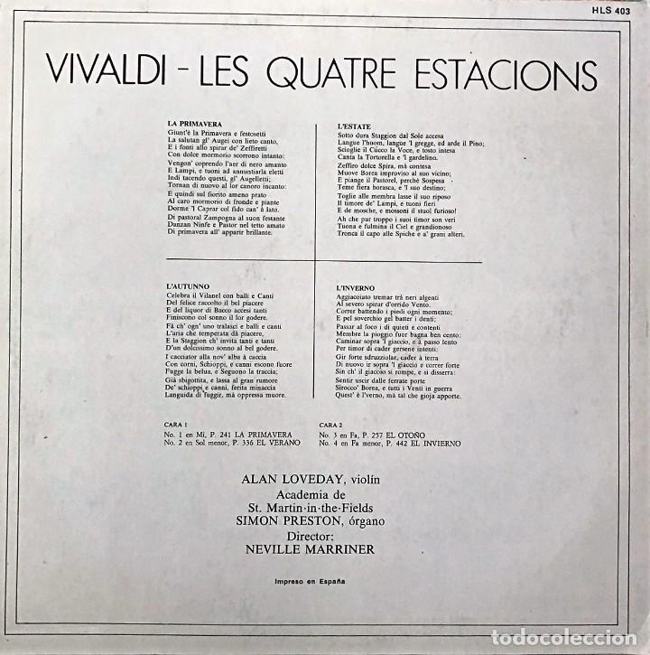 Discos de vinilo: Vivaldi &lrm;&ndash; Les Quatre Estacions - Foto 2