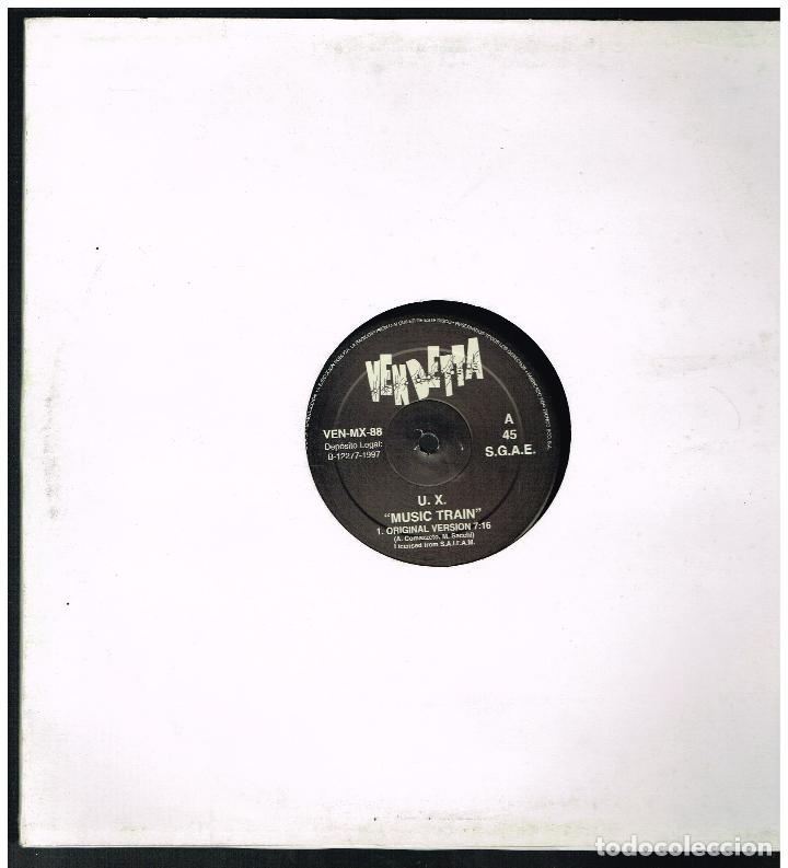 Discos de vinilo: U.X. - MUSIC TRAIN - MAXI SINGLE 1997 - ED. ESPA&Ntilde;A - Foto 1