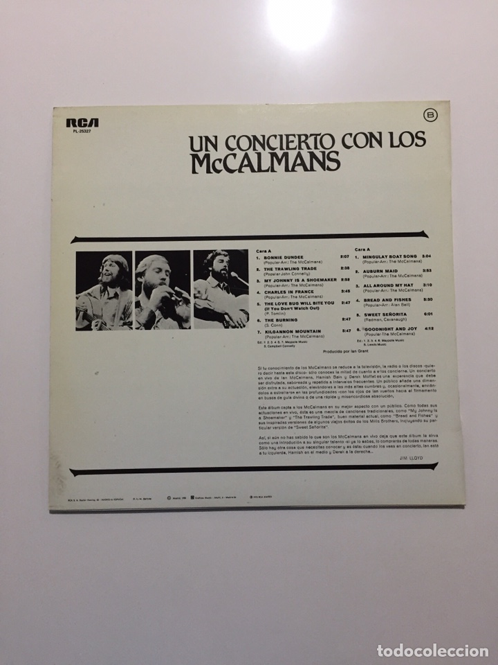 Discos de vinilo: LP UN CONCIERTO CON LOS McCALMANS - Foto 2