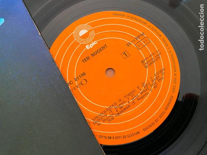 Discos de vinilo: TED NUGENT () LP ESPA&Ntilde;A 1976 (B-27) - Foto 2