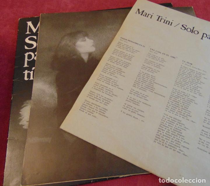 Discos de vinilo: Mari Trini &ndash; Solo Para Ti - LP 1978 - Foto 4