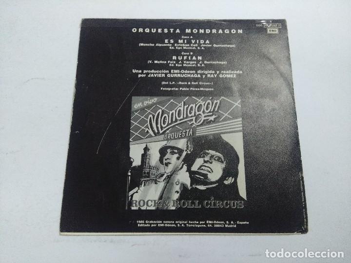 Discos de vinilo: ORQUESTA MONDRAGON/ES MI VIDA/SINGLE. - Foto 3