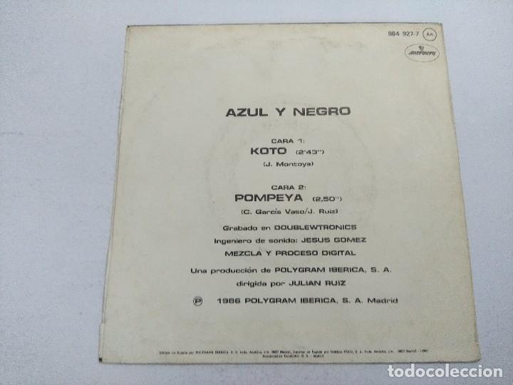 Discos de vinilo: AZUL Y NEGRO/KOTO/SINGLE. - Foto 3