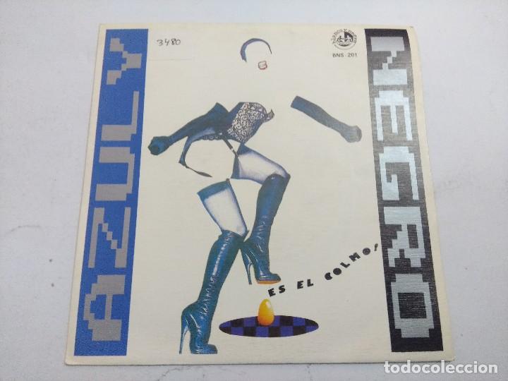 Discos de vinilo: AZUL Y NEGRO/ES EL COLMO/SINGLE PROMOCIONAL. - Foto 1
