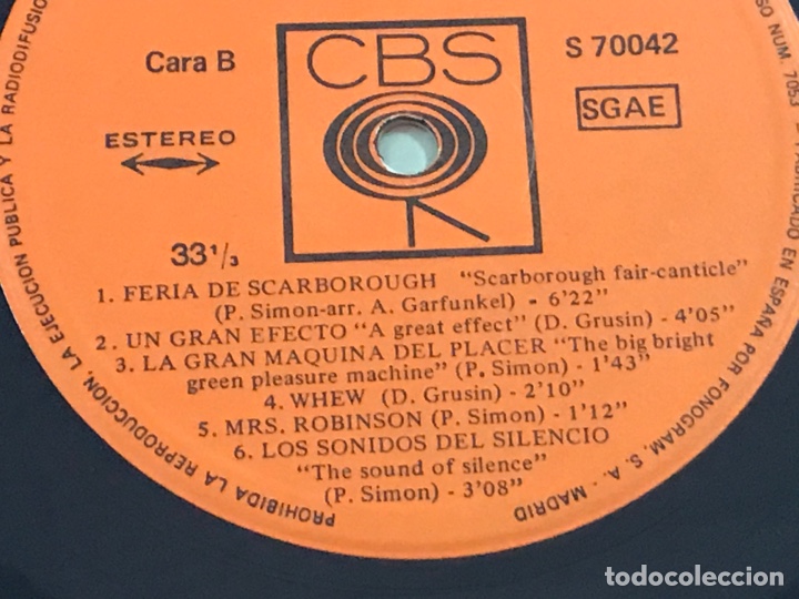 Discos de vinilo: El graduado - Paul Simon - Foto 3
