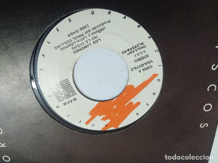 Discos de vinilo: LOS LIMONES/NO LE DIGAS/SINGLE PROMOCIONAL. - Foto 2