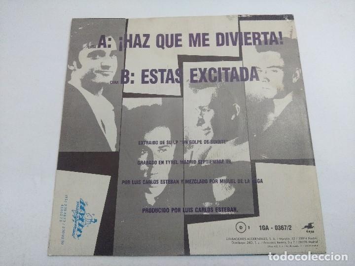 Discos de vinilo: HERMETICOS/HAZ QUE ME DIVIERTA/SINGLE. - Foto 3