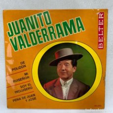Discos de vinilo: SINGLE JUANITO VALDERRAMA - DE POLIZON / MI RUISEÑOR - ESPAÑA - AÑO 1968. Lote 258752085