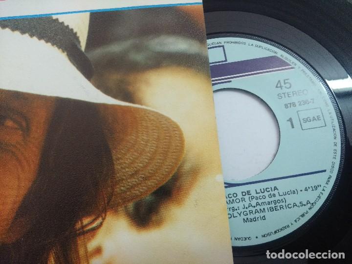 Discos de vinilo: PACO DE LUCIA/CANCION DE AMOR/SINGLE. - Foto 2