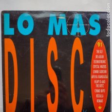 Discos de vinilo: LO MAS DISCO 91-2 LP-ROZALLA-TECHNOTRONIC-PM DAWN-DR ALBAN-CHIMO BAYO-CRYSTAL WATERS ETC. Lote 258787320