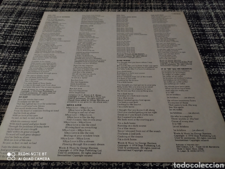 Discos de vinilo: George Harrison. Darkhouse - Foto 6
