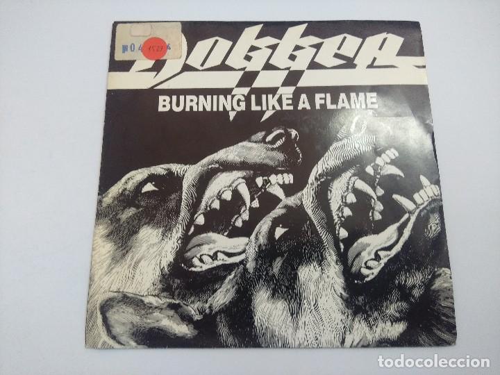 Discos de vinilo: DOKKEN/BURNING LIKE A FLAME/SINGLE PROMOCIONAL. - Foto 1