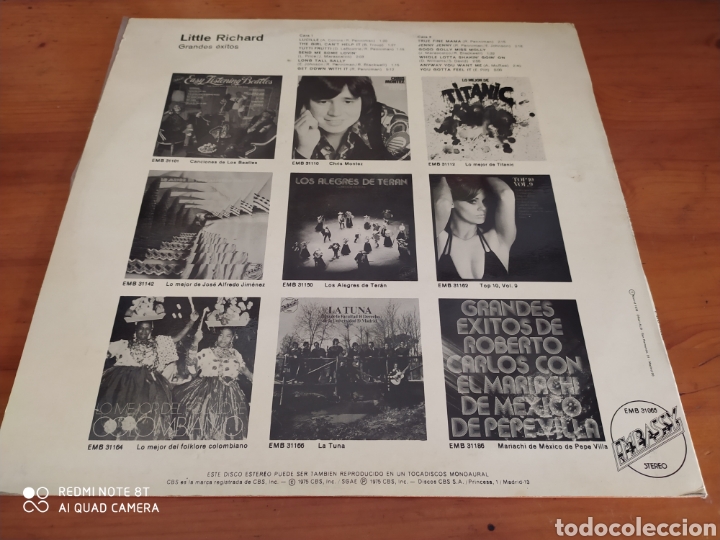 Discos de vinilo: Little Richard. Grandes &eacute;xitos - Foto 2