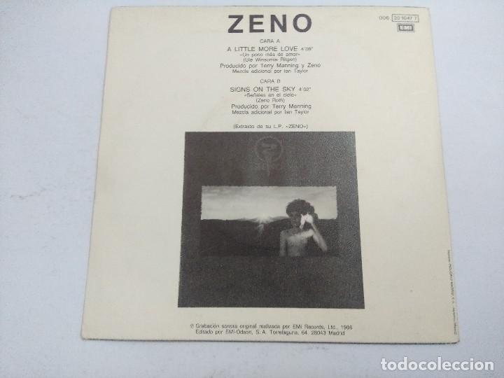 Discos de vinilo: ZENO/A LITTLE MORE LOVE/SINGLE. - Foto 3
