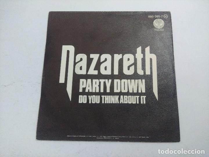 Discos de vinilo: NAZARETH/PARTY DOWN/SINGLE. - Foto 3