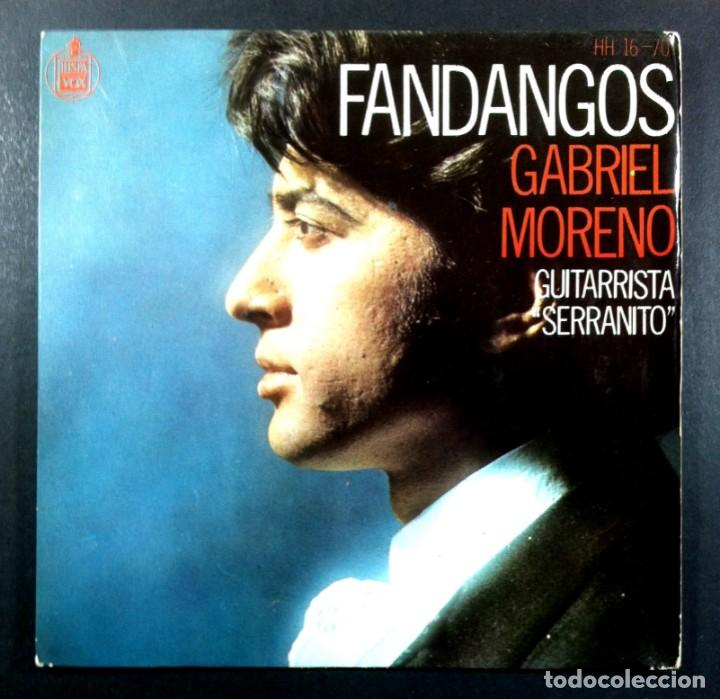 Discos de vinilo: GABRIEL MORENO - Fandangos - EP 1969 - HISPAVOX - Foto 1