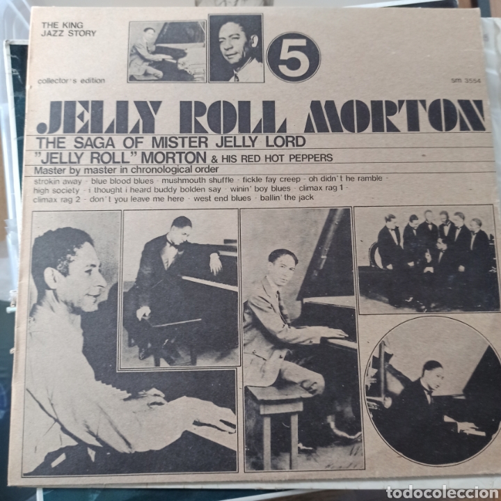 Discos de vinil: Jelly Roll Morton & His Red Hot Peppers - The Saga Of Mister Jelly Lord Vol. 5 (Joker, Italy, 1973)