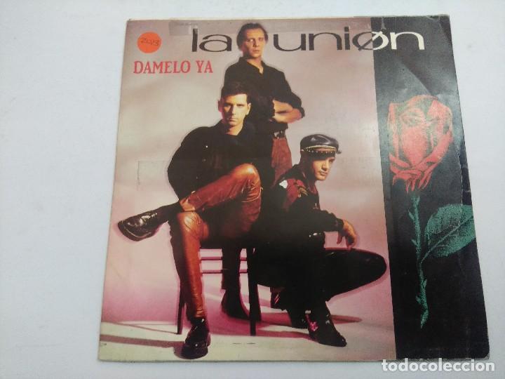 Discos de vinilo: LA UNION/DAMELO YA/SINGLE PROMOCIONAL. - Foto 1
