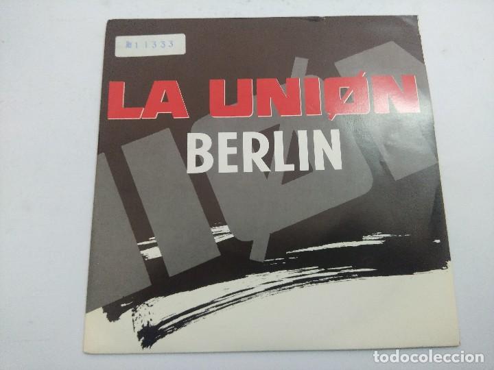 Discos de vinilo: LA UNION/BERLIN/SINGLE PROMOCIONAL. - Foto 1