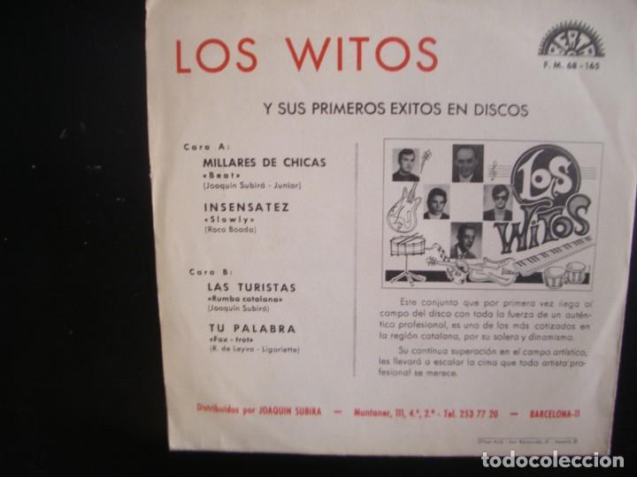 Discos de vinilo: LOS WITOS- MILLARES DE CHICAS. EP. - Foto 2