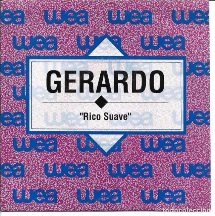 Discos de vinilo: GERARDO - RICO SUAVE SINGLE PROMO SPAIN 1990 - Foto 1
