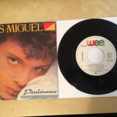 Discos de vinilo: LUIS MIGUEL - PERDONAME - SINGLE RADIO 7” - 1988 SPAIN. Lote 259747940