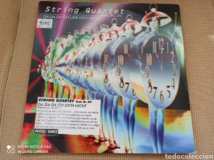 Discos de vinilo: String Quartet Feat. Dr. Pil - Da Da Da Ich Lieb Dich Nicht - Foto 1