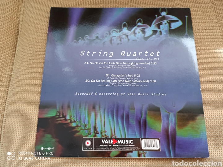 Discos de vinilo: String Quartet Feat. Dr. Pil - Da Da Da Ich Lieb Dich Nicht - Foto 2