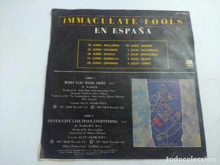 Discos de vinilo: INMACULATE FOOLS/EN ESPA&Ntilde;A/SINGLE PROMOCIONAL. - Foto 3