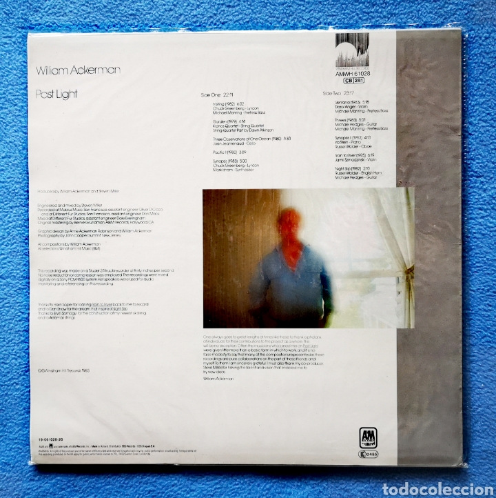 Discos de vinilo: WILLIAM ACKERMAN - PAST LIGHT - LP - Foto 2