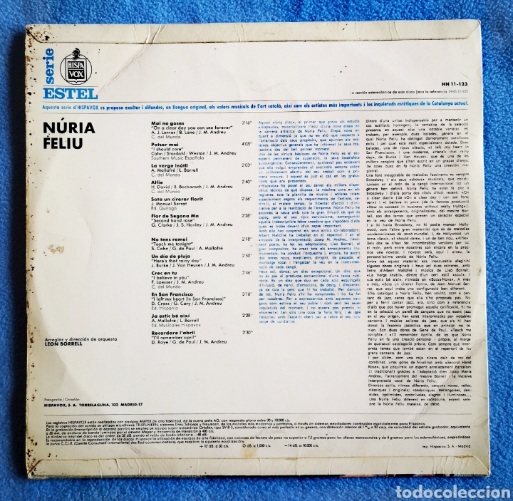 Discos de vinilo: NURIA FELIU - 1967 - Foto 2