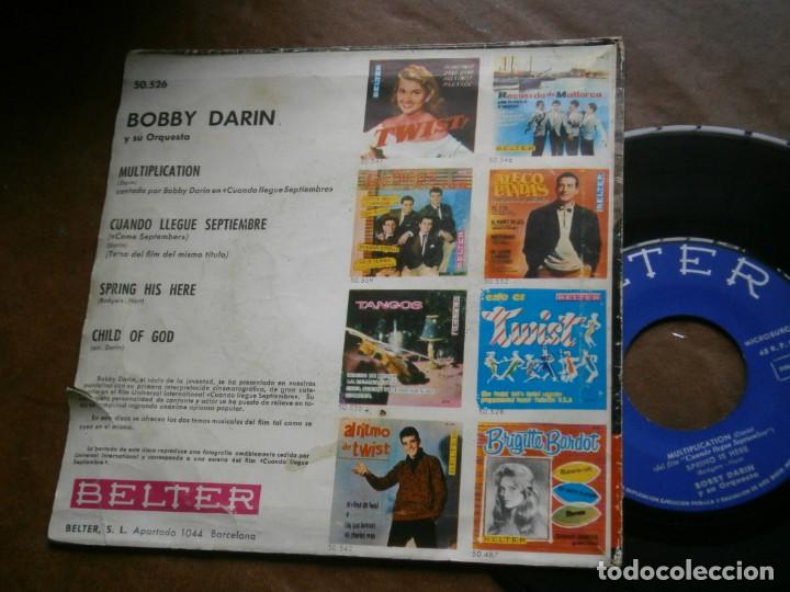 Discos de vinilo: BOBBY DARIN, CUANDO LLEGE SEPTIEMBRE - Foto 3