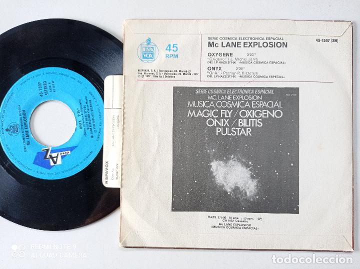 Discos de vinilo: Mc. LANE EXPLOSION - Oxigeno - SINGLE HISPAVOX 1977 - Foto 2