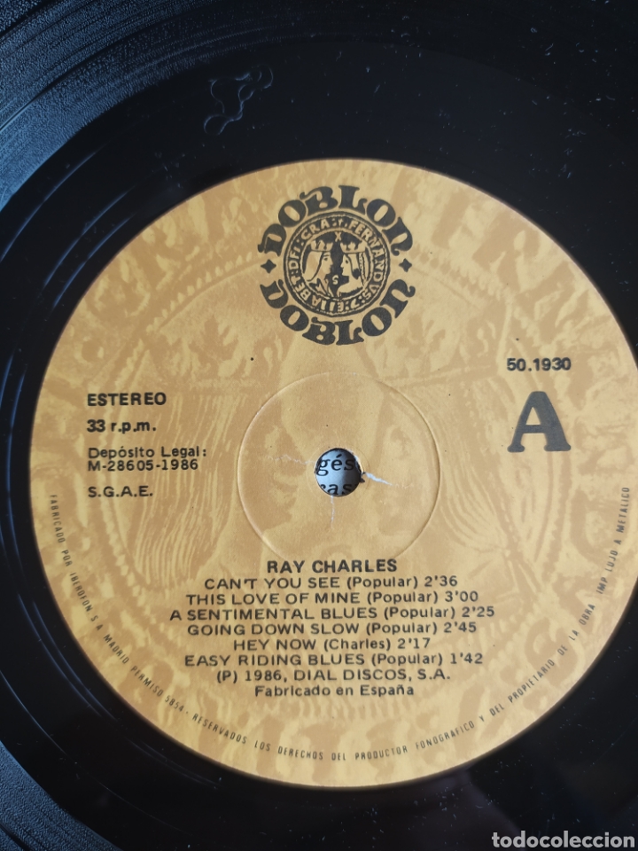 Discos de vinilo: LP Ray Charles - Foto 3