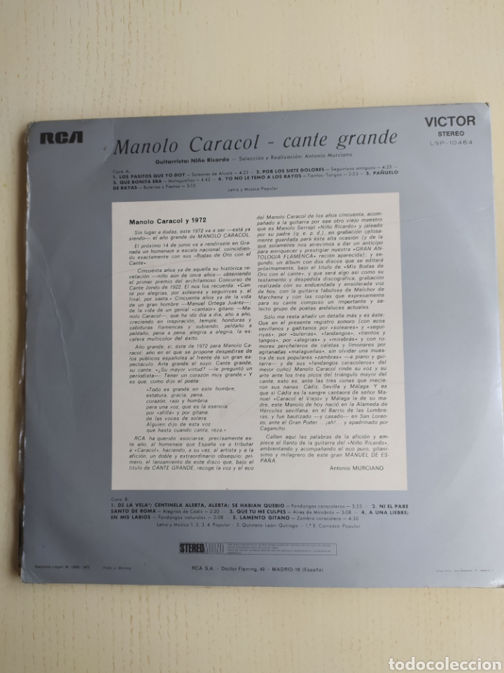 Discos de vinilo: Lote LPs Manolo Caracol - Foto 2