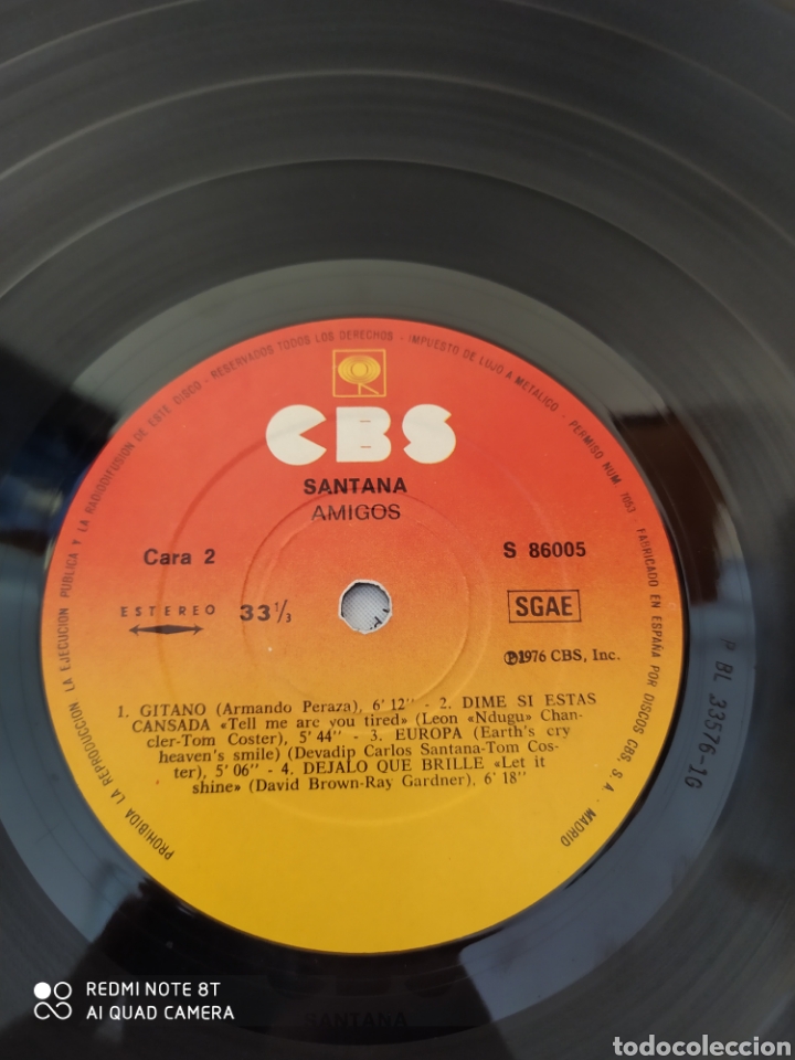 Discos de vinilo: Santana amigos - Foto 4