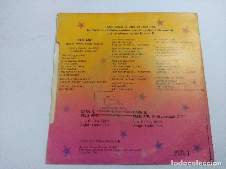 Discos de vinilo: FELIZ A&Ntilde;O/ZIPI Y ZAPE/SINGLE. - Foto 3