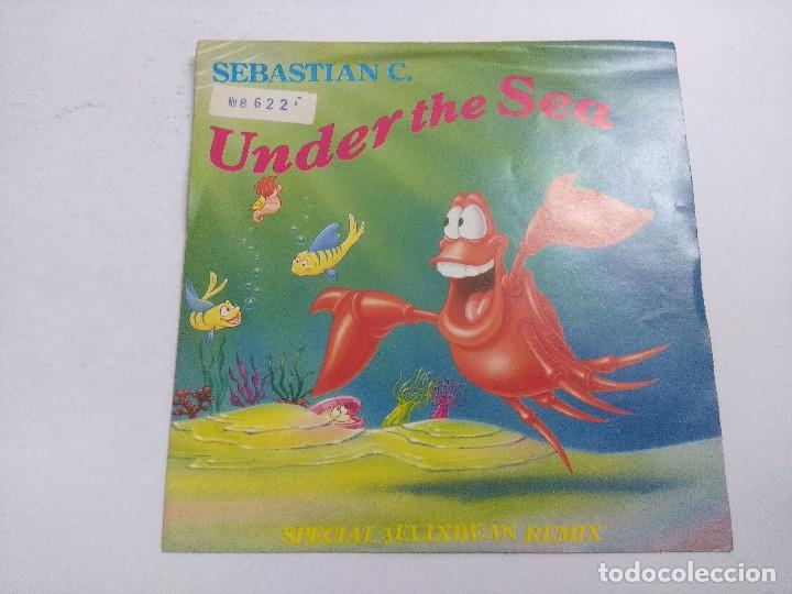 Discos de vinilo: UNDER THE SEA/SEBASTIAN C./SINGLE. - Foto 1